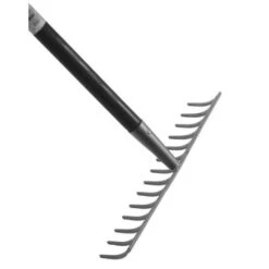 Râteau De Jardin à Douille Conique Avec Dents Cintrées En Acier Mermier